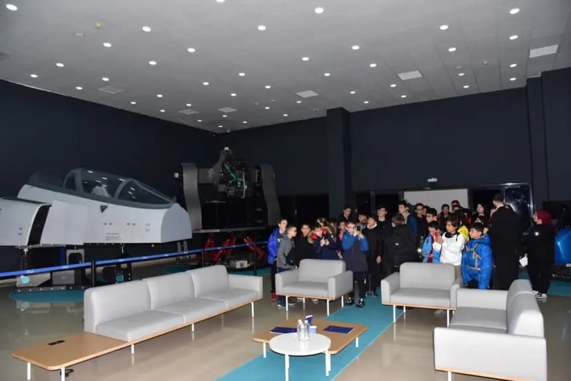 Students at Deneyap Technology Workshops visited the Simulation Center