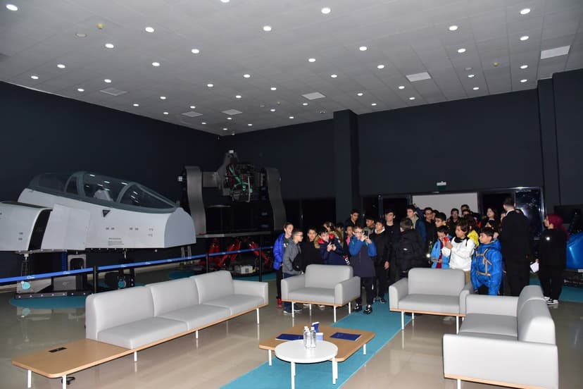 Students at Deneyap Technology Workshops visited the Simulation Center